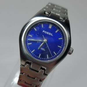 Blue Fossil Steel FS2532 Solid Stainless Steel Watch